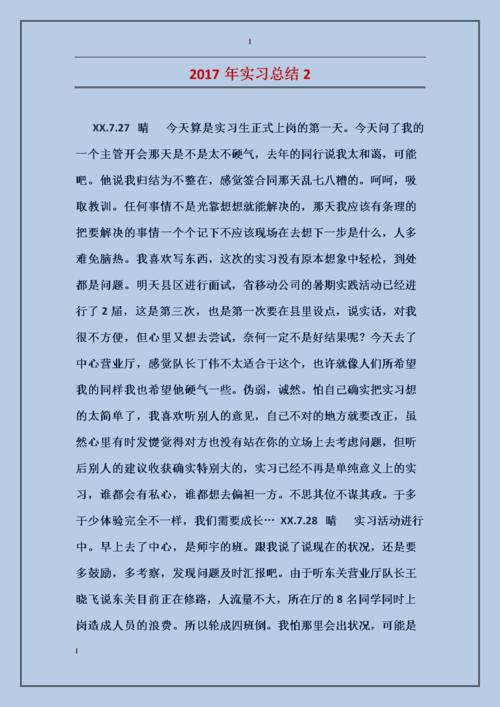 实习摘要（2）