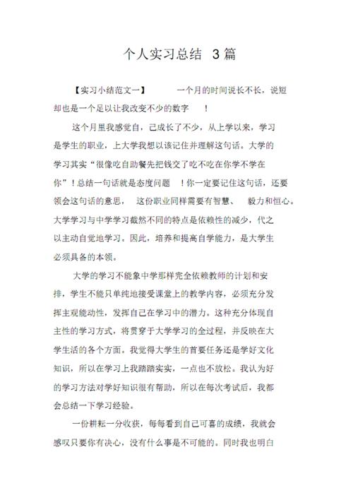 实习摘要（3）