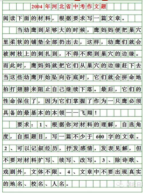 2011年阜新中学入学考试主题