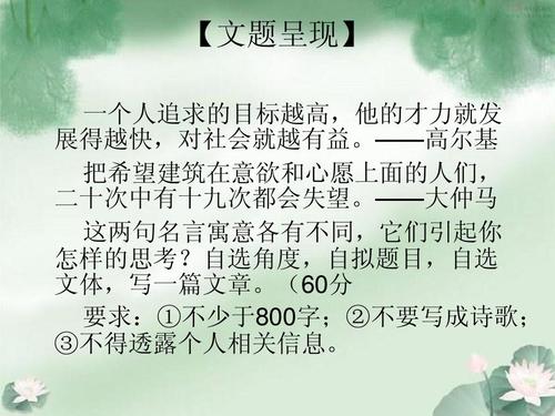 高考测试组成：规划生活，成年人成为人才_750字