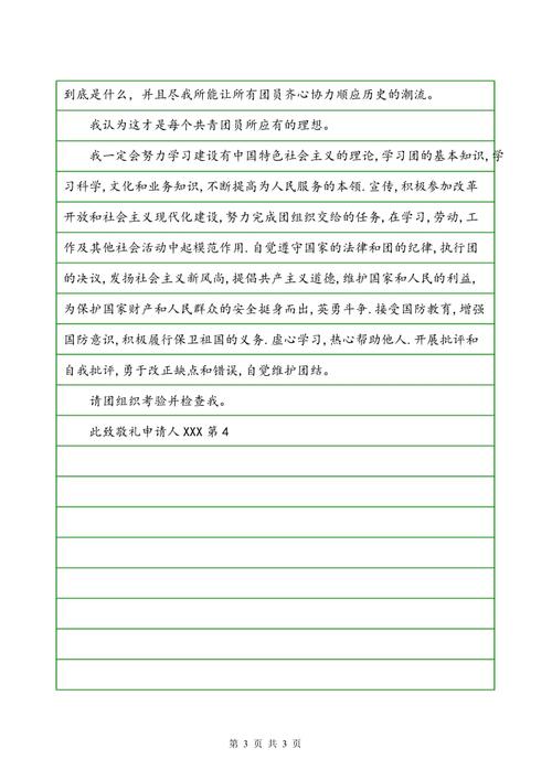 高中入门申请1000字样（3）