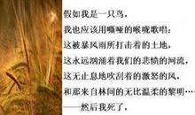 假如我是一只鸟_750字