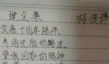 真实的生活着——致父亲_1000字