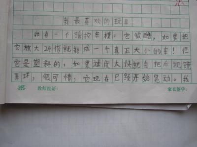 我最喜欢的玩具_450字