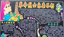 清明节黑板报：革命烈士_20字