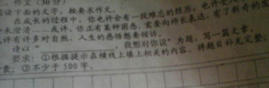那个时候我参加了考试。 _550字