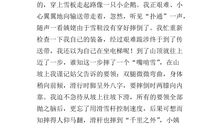 [PK赛]关于冬天的作文：初雪_800字