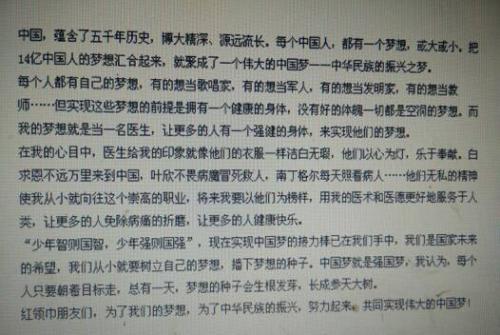 最美丽的梦想_400字