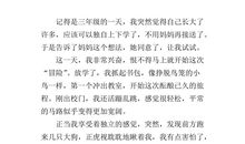 十六岁的长大_500字