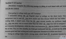 2017年高考上海卷英语作文题目