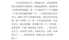 弟弟，爸爸欠你一个生日_350字