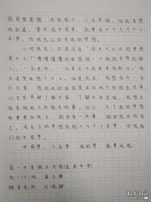中国梦，少女梦_600字
