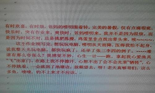 二年级叙事组成:令人难忘的东西_250字