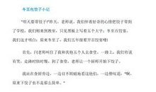 关于节日的作文：关于冬至的回忆_700字