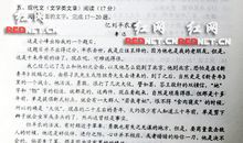 2009年湖南省高考语文试题含答案