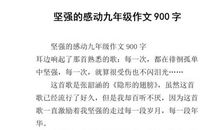 话题作文：感动_900字
