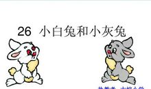 小白兔第一次上学_150字