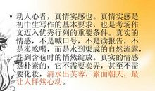 中考作文写作指导：善用各种句式