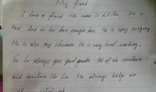 二年级英语作文：My English friend_350字
