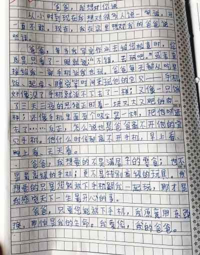 爸爸，我想告诉你...... _400字