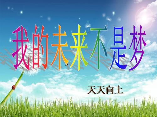 我的未来不是梦想_800字