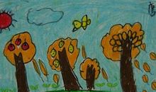 秋天像一幅美丽的图画_350字