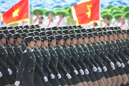 推荐：国庆日最美丽的女兵