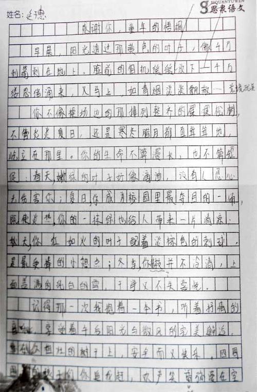 我想要我，谢谢你_550字