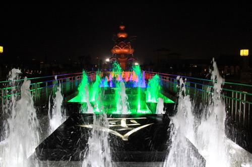 夜间游览中山公园