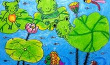 保护小青蛙的看图写话一年级