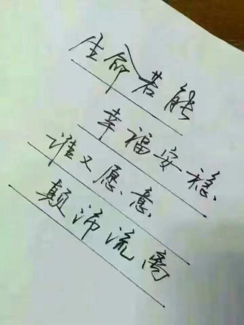 生活就像一支笔
