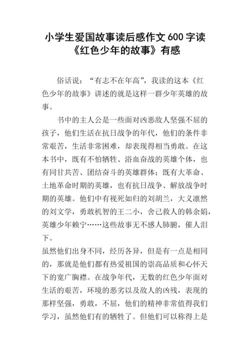 阅读后，爱国文章在阅读后阅读：“爱国男孩”阅读后阅读_300字后