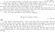 My favourite animal_200字