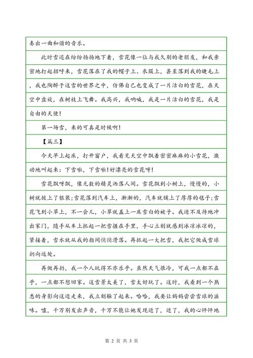 雪地上的构图：冬天，雪_900字