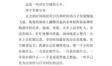 火车开往空城（节选）_900字