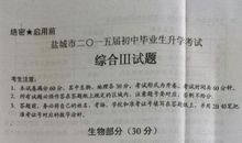 2009年江苏省盐城市中考作文试题