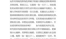 关于合作的作文：合作_800字