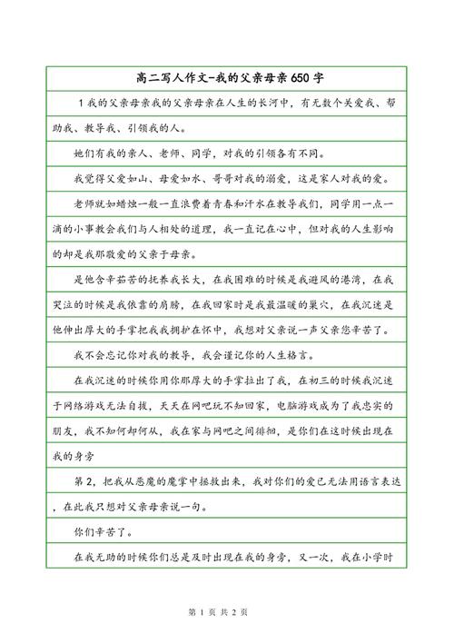 初级三作响：我的父亲_600字