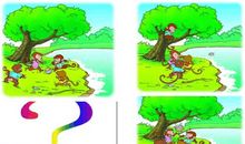 小鸭和小猴的看图写话