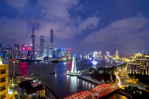美丽的黄浦河
