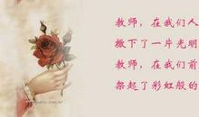 亲爱的老师——我赞美您_900字