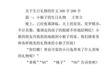 礼物_300字