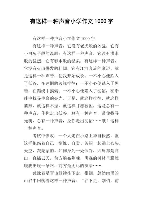 有800字的声音构成