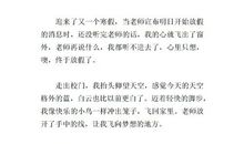 今天的感觉真好_500字