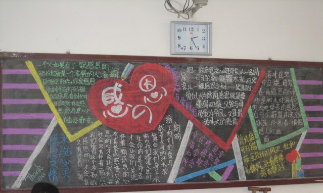感恩节黑板（4）_20字