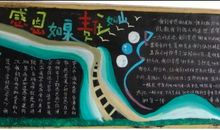 感恩节黑板报（9）_20字