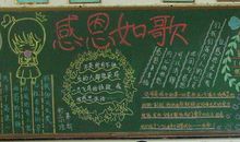 感恩节黑板报（10）_20字