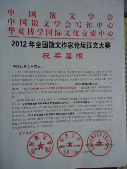 [2012年夏季论文]湖摇滚_650字