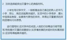 小学作文分类及写作要点