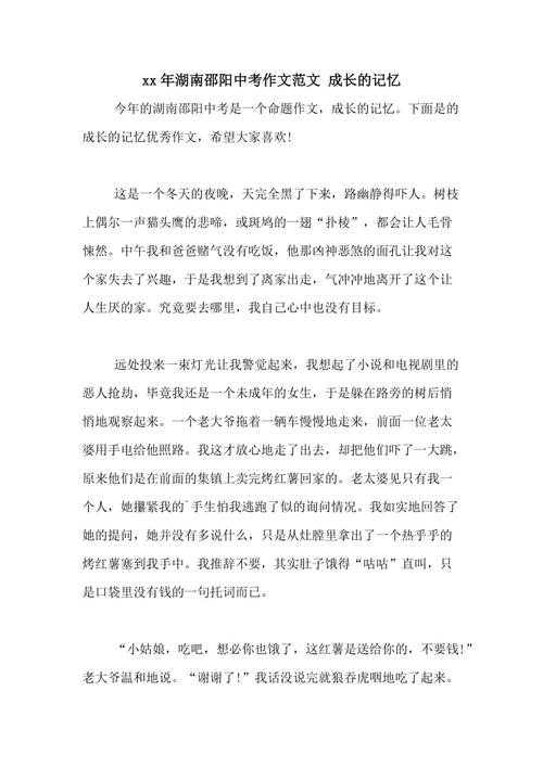 2018湖南邵阳中学考试范文4：考试（4）_750字